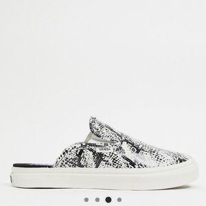 VANS snakeskin mules
